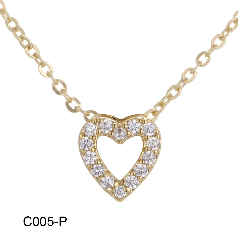 Wholesale love infinity symbol copper plated 14k gold inlaid zircon necklace, environmentally friendly material, not easy to allergic, waterproof and not fade - Lyra