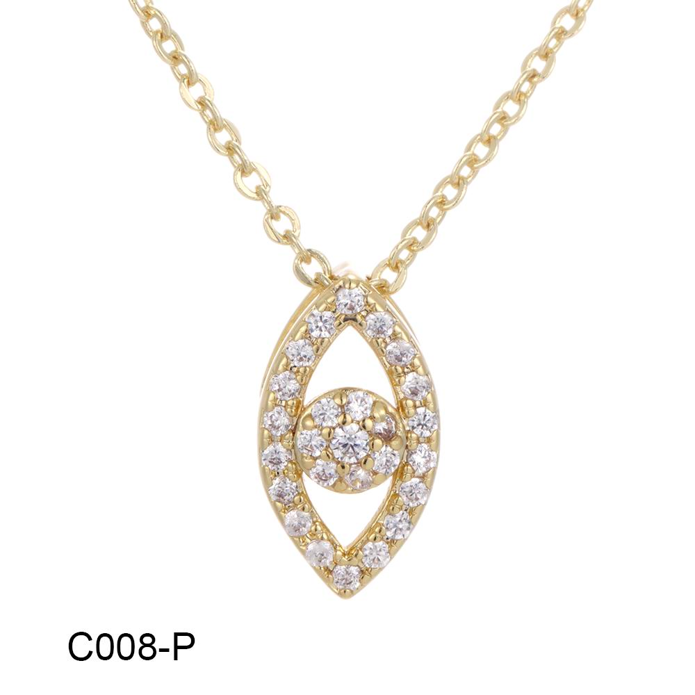 Wholesale environmentally friendly copper plated 14k gold inlaid zircon hollow necklace, environmentally friendly material, not easy to allergic, waterproof and not fade - Lyra